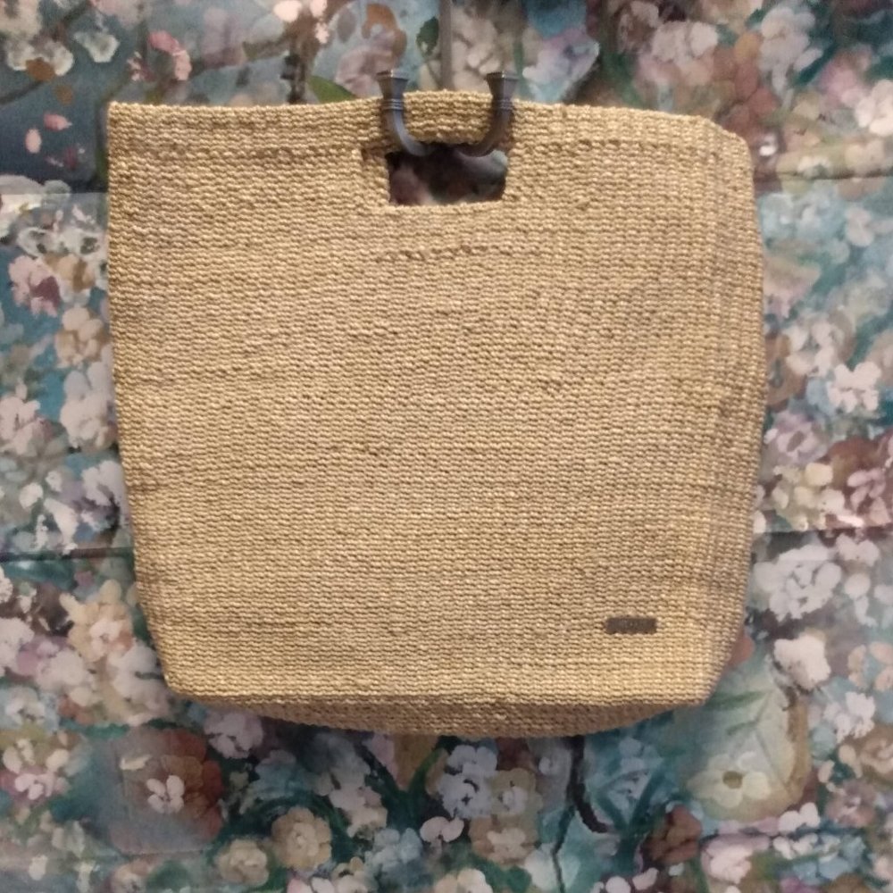 Esprit Straw Beach/Tote Bag w/Square Handle